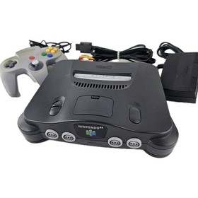 Nintendo 64 Console System Bundle W/ Controller, Cables OEM N64