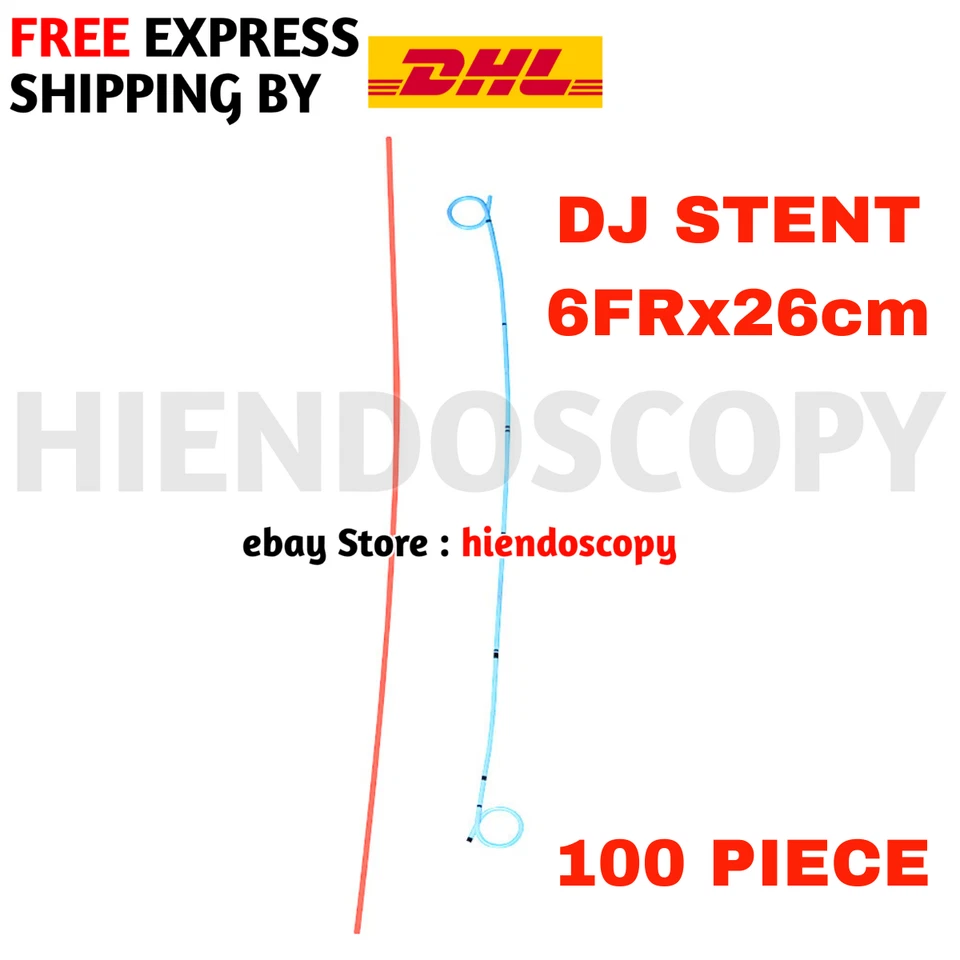 Stent de DJ com urologia empurradora 6Fr 26cm 100 peças duplo j s certificado CE - Imagem 1 de 4