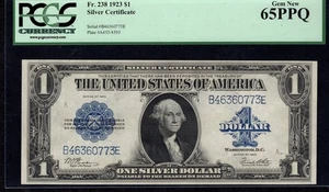 1923 $1 Silver Certificate - FR 238 - PCGS 65PPQ - Picture 1 of 2