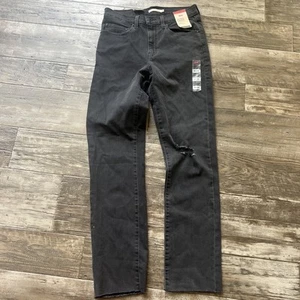 Levi’s Premium 724 High Rise Slim Straight Damenjeans schwarz Größe 30 x 31 - Bild 1 von 11