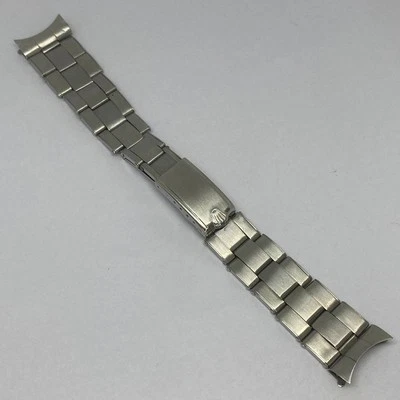 VINTAGE ROLEX RIVETED BRACELET 1969 END LINKS #57 19MM SWISS MADE - Image 1 of 4