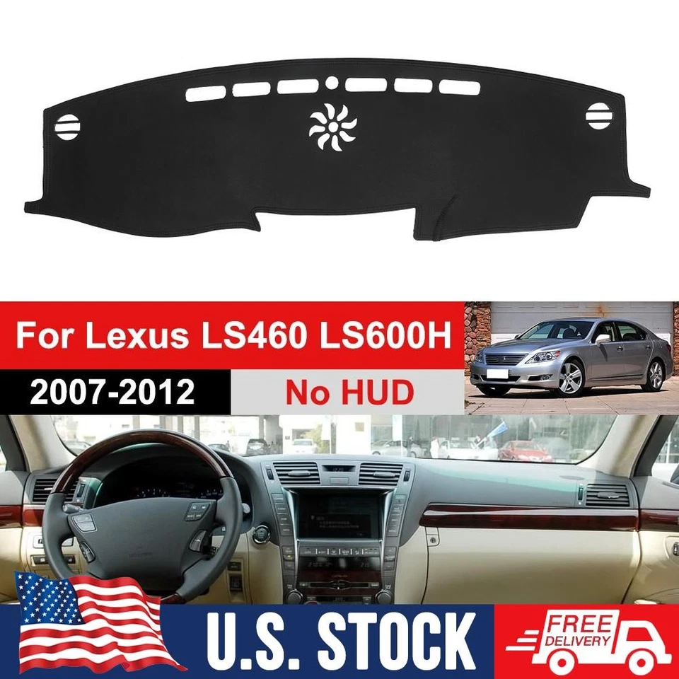 Dashboard Cover Pad Dashmat Dash Mat Black for Lexus LS460 LS600H 2006-2011 new Foto 1 de 4