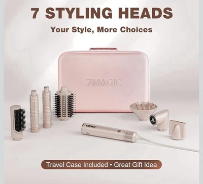 7MAGIC 7 in 1 Hair Styler & Hair Dryer Brush, 110,000 RPM High-Speed Blow Dryer - Image 1 of 4