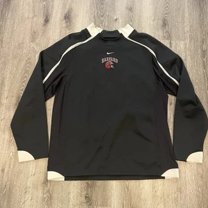 Vintage Harvard NCAA Football Mock Neck Nike Longsleeve Shirt Size Men’s Large - Bild 1 von 5