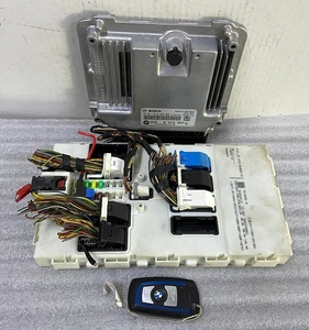 OEM BMW F10 F11 520d F30 DIESEL N47N ENGINE CONTROL UNIT ECU SET DDE 8573257 - Picture 1 of 15