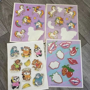 Konvolut 80er Jahre Punzen Aufkleber Rainbow Brite, dumme Düfte, insgesamt 30 Sticker - Bild 1 von 13