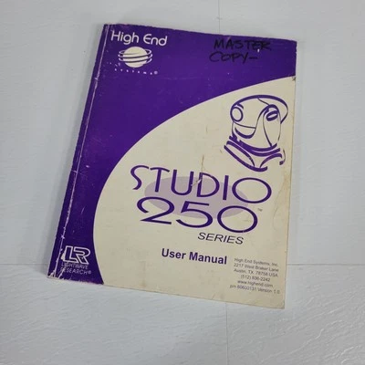 ETC LR Lightwave Research High End Systems Studio 250 Series User Manual - Image 1 of 4