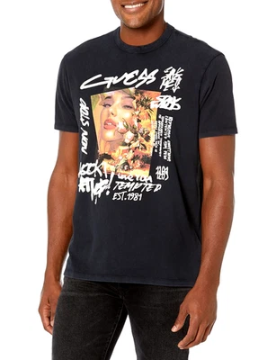 NUEVA ADIVINACIÓN Camiseta Para Hombre Allure Paul Gamuza Algodón Gráfico, Negro Jet Multi, Talla L Foto 1 de 4