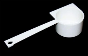 Cuchara de café Tupperware vintage blanco marfil pequeño tesoro gadget NUEVO - Imagen 1 de 2