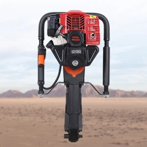 Gasbetriebener Pfostentreiber 52 ccm Benzin Rammgerät 2 Takt Durchmesser 60/80 mm - Bild 1 von 12