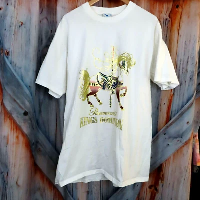 Camiseta Blanca Kings Dominion Vintage 1994 Paramount Parks Talla XL Foto 1 de 4
