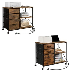 Aktenschrank mit Ladestation Rollcontainer mit Rollen Büroschrank #3483 - Bild 1 von 12