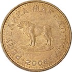 [#740739] Münze, Mazedonien, Denar, 2006, SS, Messing, KM:2