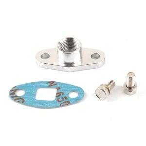 Aluminum Turbo Oil Return Drain Flange For Garrett T3 T4 T7 T66 / 1/2PT Female - Picture 1 of 5