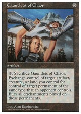 Magic the Gathering MTG Gauntlets of Chaos (373) Fifth Edition   LP