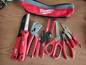 Milwaukee Tools Electrical Pliers Knife Hand Saw Bundle Set - Picture 1 of 6