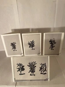 handmade greeting cards, blank- Herbs Unexpectedly 3X4.5 (8 cards) For 4.80 - Picture 1 of 7