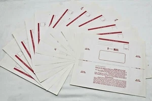 US WWII V Mail red and white stationary pages set of 12 Repro Z2208 - Picture 1 of 7