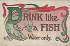 Columbus Ohio Pro For Prohibition Postcard Pre Prohibition Pc Drink Like A Fish