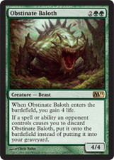 4x NM-Mint, English Regular Obstinate Baloth Magic 2011 magicmtg