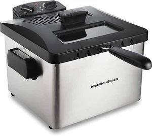 Hamilton Beach Electric Deep Fryer with Basket and Lid, 4.5 Liters / 19 Cups Oil - Picture 1 of 12