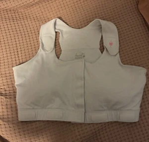 heart&core Larissa Bra Post-Surgery Bra Drainage Bulb and Storage White 2XL - Picture 1 of 4