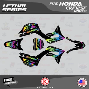 Kit de gráficos para Honda CRF125F (2019-2024) CRF 125F Lethal Series - Rainbow - Imagen 1 de 6
