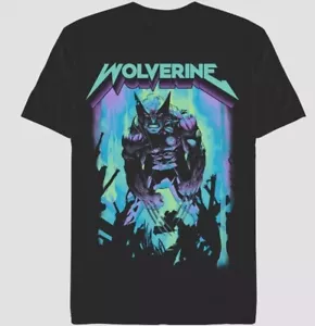 Men's Black Disney Wolverine Short Sleeve Graphic T-Shirt size XL - Picture 1 of 3