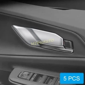 Matte Chrome Car Interior Door Handle Surrounds Cover For 2023-2024 Toyota Prius - Picture 1 of 9
