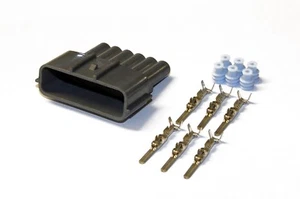 6 PIN COIL PACK IGNITOR CONNECTOR MALE fits NISSAN SKYLINE R32 GTS-T RB20DET - Imagen 1 de 1