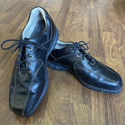 NIKE GOLF ZOOM AIR Men's Size 9 Black Leather Spikeless Golf Shoes 317474-001 - Image 1 of 4