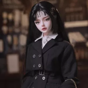1/4 BJD Puppe Komplettset Mädchen weiblich Körper Harz Ball gelenkt Gesicht Make-up Augen Perücke - Bild 1 von 7