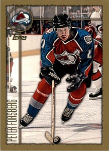 1998-99 Topps Hockey Card Peter Forsberg Colorado Avalanche #1 TW31689