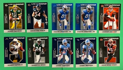 2010 PANINI EPIX SPELLBOUND INSERT LOT (31) WAYNE, FITZGERALD, RODGERS, URLACHER - Image 1 of 4
