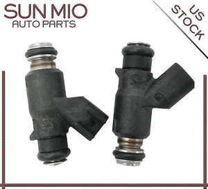 2Pcs Fuel Injectors For Harley Davidson Motorcycle 25 Degree Dyna Cross Bones - Picture 1 of 6