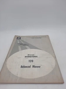 International IH McCormick International 120 Balanced Mower Operators Manual - Bild 1 von 6