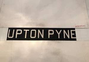 Devon Tiverton 212 Area Vintage Linen Bus Blind 1960’s 31"- Upton Pyne - Picture 1 of 6