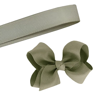 5 Yards Solid Sage Green Grosgrain Ribbon Yardage DIY Crafts Bows USA - Image 1 of 2