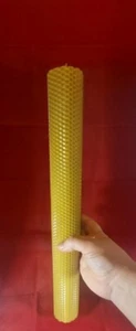  1 XXL candle PURE beeswax PILLAR CANDLES Eco-friendly (size: 40cm x 5cm) - Picture 1 of 6