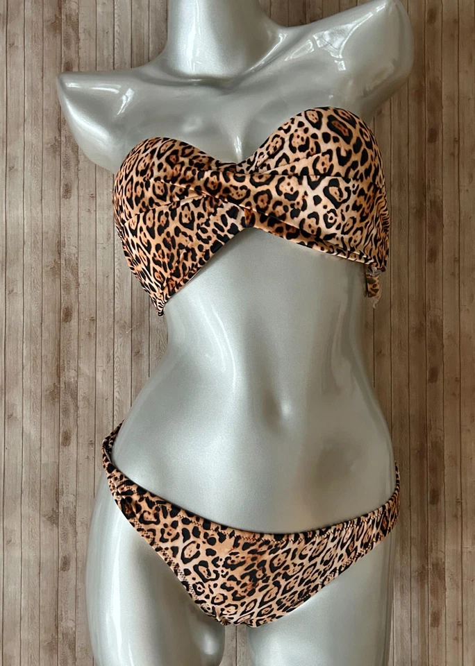 Novo com etiquetas Victorias Secret Kimora Push Up 32DD e Zuma Itsy 2 peças biquíni de natação médio - Imagem 1 de 4