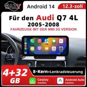 Autoradio für Audi Q7 4L 2005-2015 GPS Navigation Bluetooth carplay Android 14.0 - Zdjęcie 1 z 14