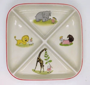 Plate Baby Halls Superior Quality Tableware Made USA 1930s Divided Vintage - Picture 1 of 7