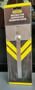 NEW GENERAL TOOLS 17 STAINLESS STEEL SQUARE HEAD STYLE QUALITY PROTRACTOR SALE - Picture 1 of 1