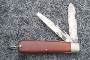 Vintage Holub Sycamore Electricians Pocket Knife, 2 Blades LOCKING SCREWDRIVER