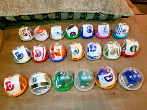 Mini NFL Football Helmet AA Gumball Vending Machine Plastic Cover