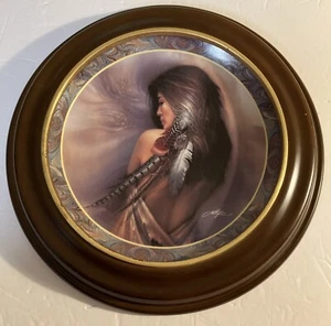 "White Feather" Native American Plate – Bradford Exchange – Framed - Picture 1 of 7