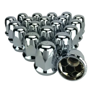 ALCOA 50 33mm Chrome Screw On Hex Lug Nut Covers with Flange for hub Covers - Picture 1 of 3