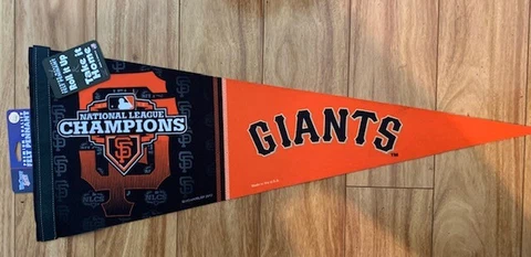 2012 Wincraft San Francisco Giants NLCS Champions Felt Pennant Free Shipping Cover