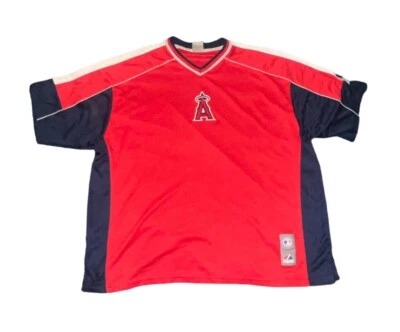 Vintage Majestic Los Angeles, Angels V Neck Men’s Red Jersey Shirt Size 2XL - Image 1 of 4