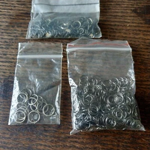 3 Pack Klemmringe Spaltringe Federringe altsilber dunkel Metall Schmuck - Bild 1 von 1